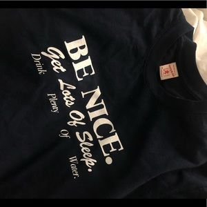 Sporty & Rich navy be nice T-shirt xs